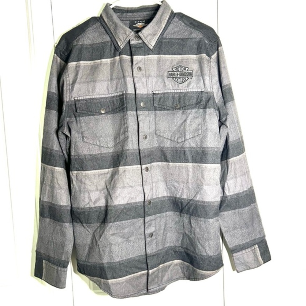 Harley Davidson motorcycle sling sleeve button down sz S